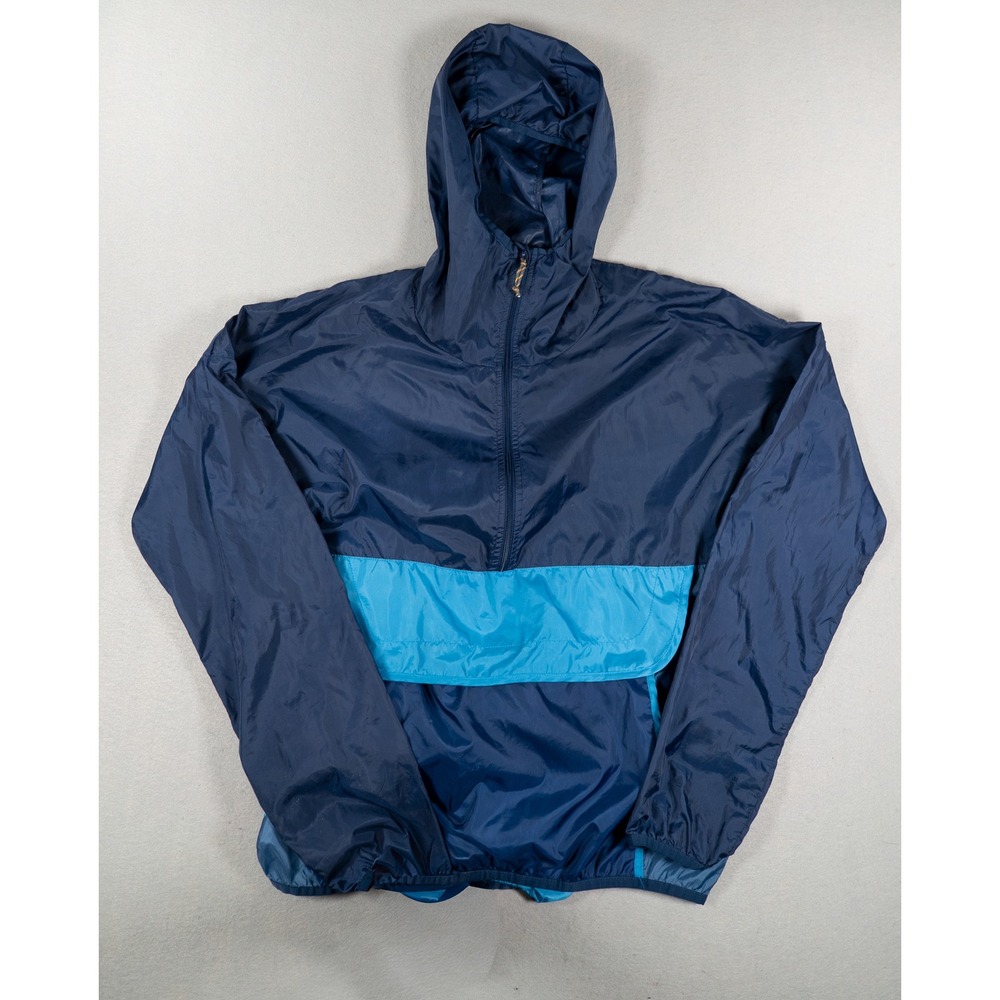 Cotopaxi Teca Half-Zip Windbreaker Navy Blue Colorblock Hooded Pullover Jacket M